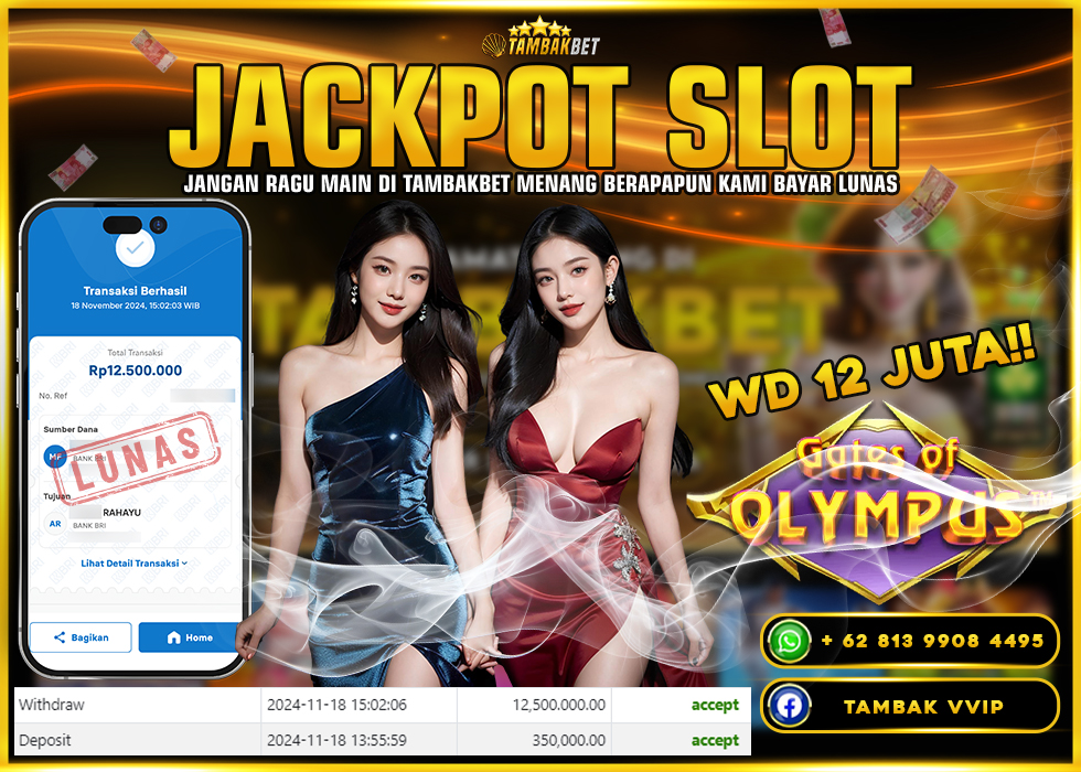 BUKTI JACKPOT SLOT GATES OF OLYMPUS TAMBAKBET