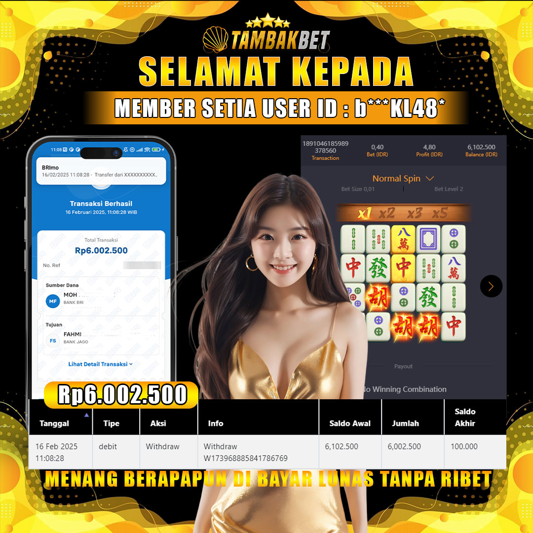 BUKTI JACKPOT ANTI RUNGKAD