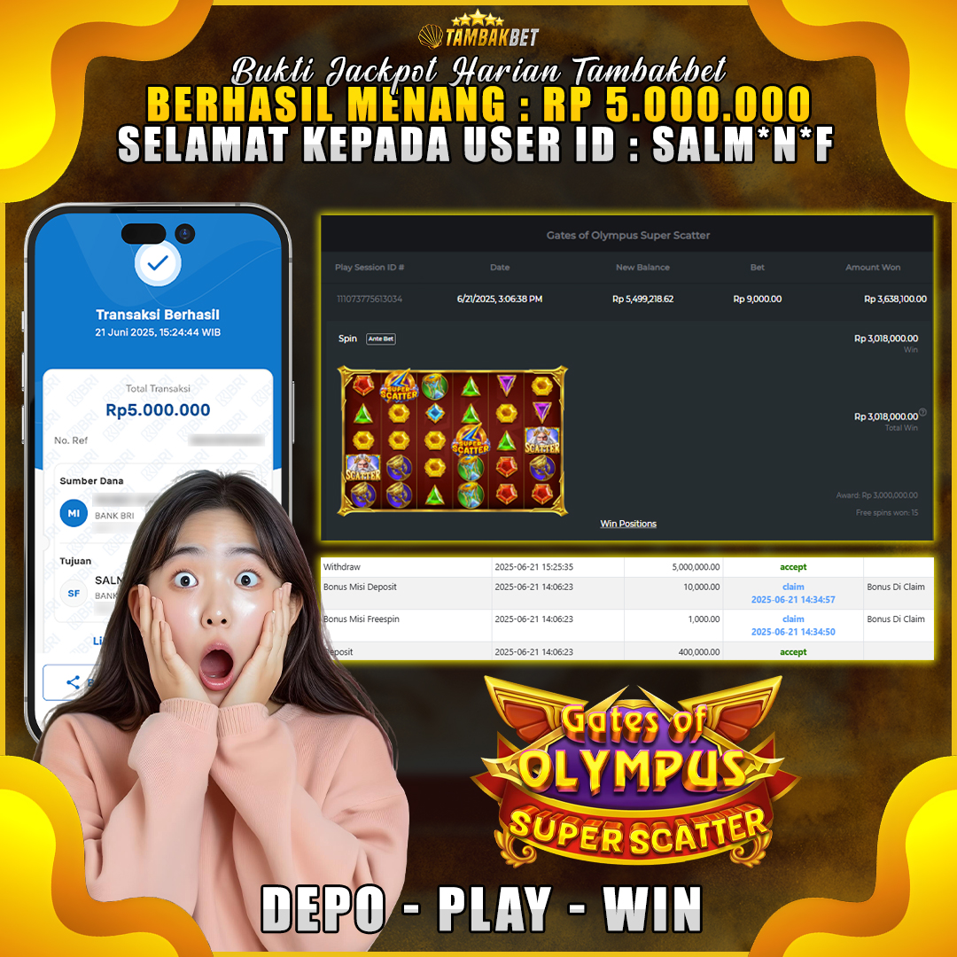 SLOT GACOR JACKPOT MALAM MINGGU TAMBAKBET