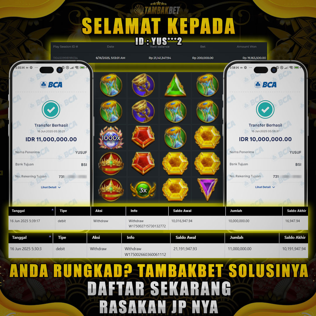 MAIN OLYMPUS 1000 DI TAMBAKBET RAIH PULUHAN JUTA