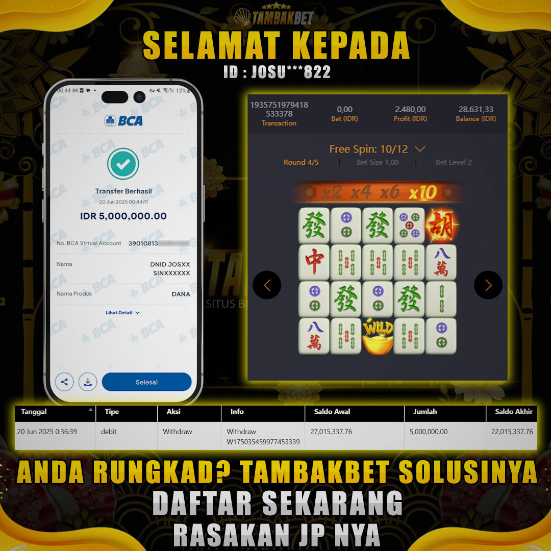CARI 27 JUTA DI MAHJONG TAMBAKBET