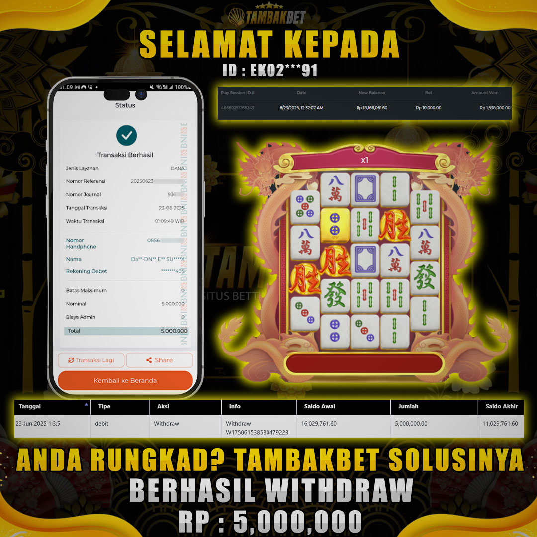 JACKPOT TAMBAKBET GAME MAHJONG WINS 3