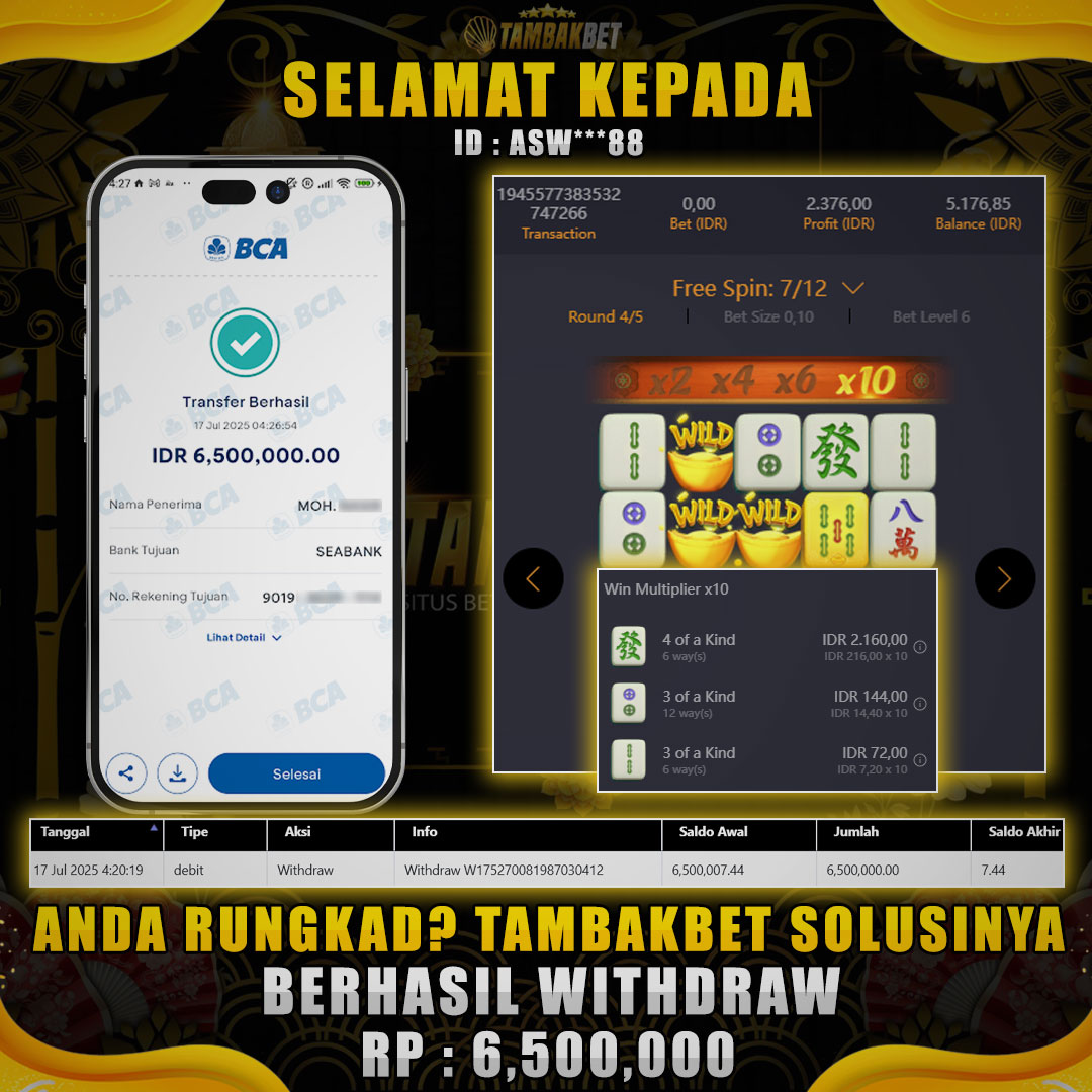 NAIKAN BET PERLAHAN DARI 400 SAMPAI 6000 PASTI CAIR