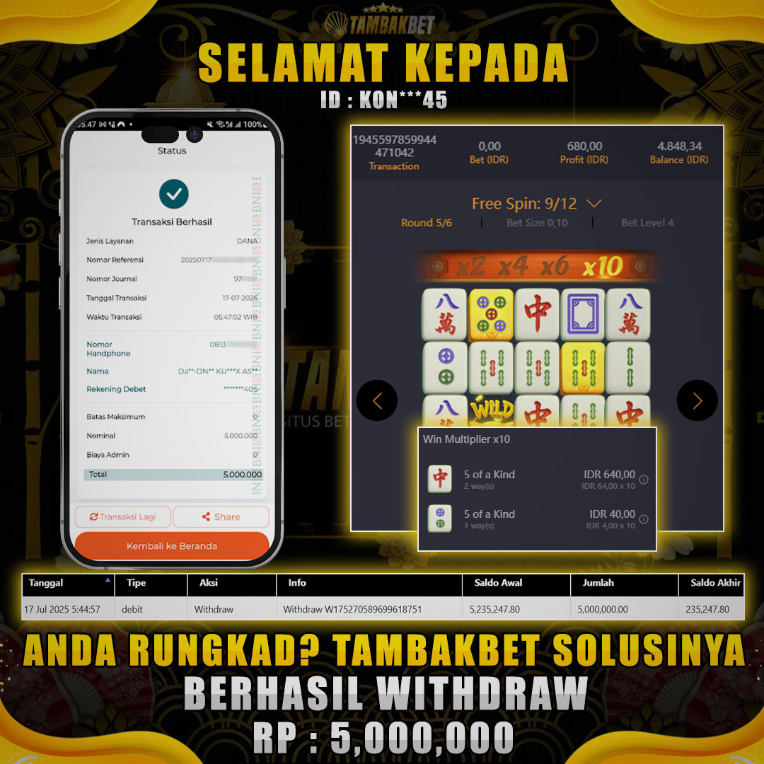 MAHJONG WAYS LAGI GACOR DI TAMBAKBET