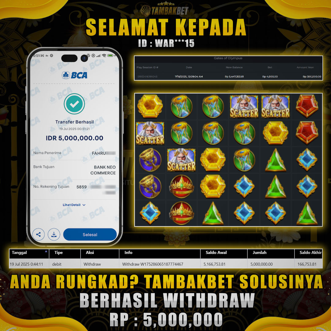 OLYMPUS MASIH MENUNJUKAN GACORNYA