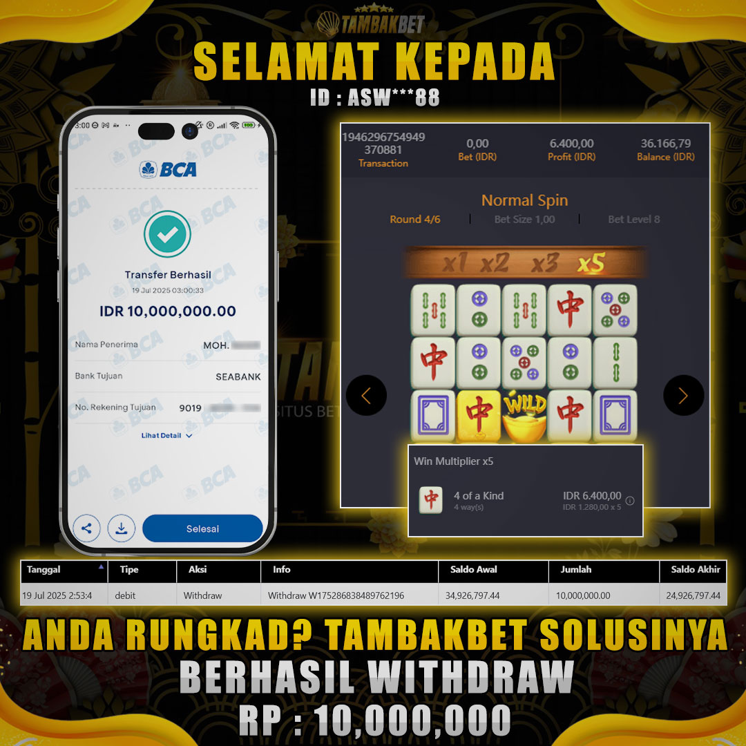 MAHJONG WAYS GAK ADA LAWAN BET 10K MAKIN PANAS