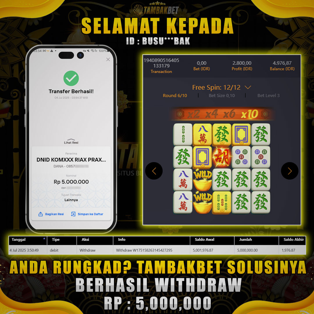 MAIN MAHJONG WAYS BET 4 RIBU PASTI CUAN